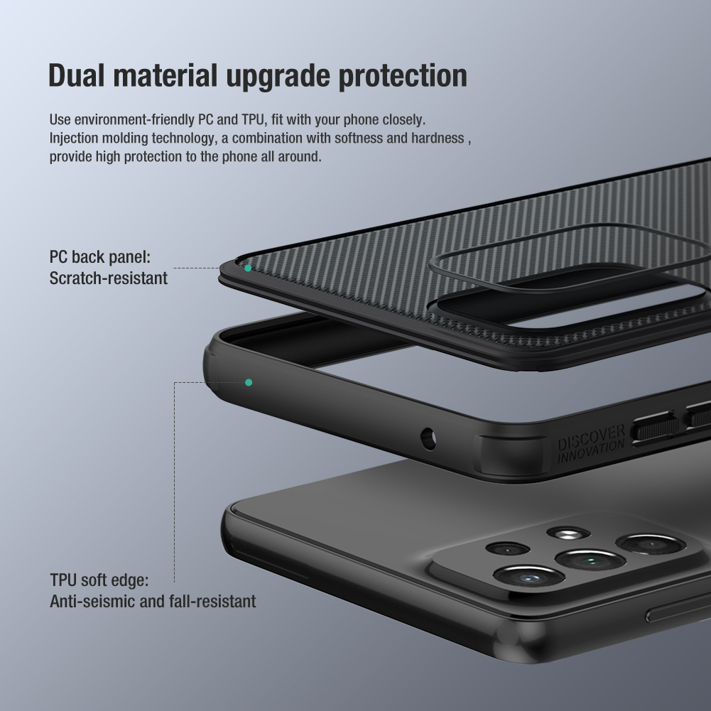 Ốp lưng Nillkin Frosted Shield dành cho Galaxy A73 - hàng chính hãng