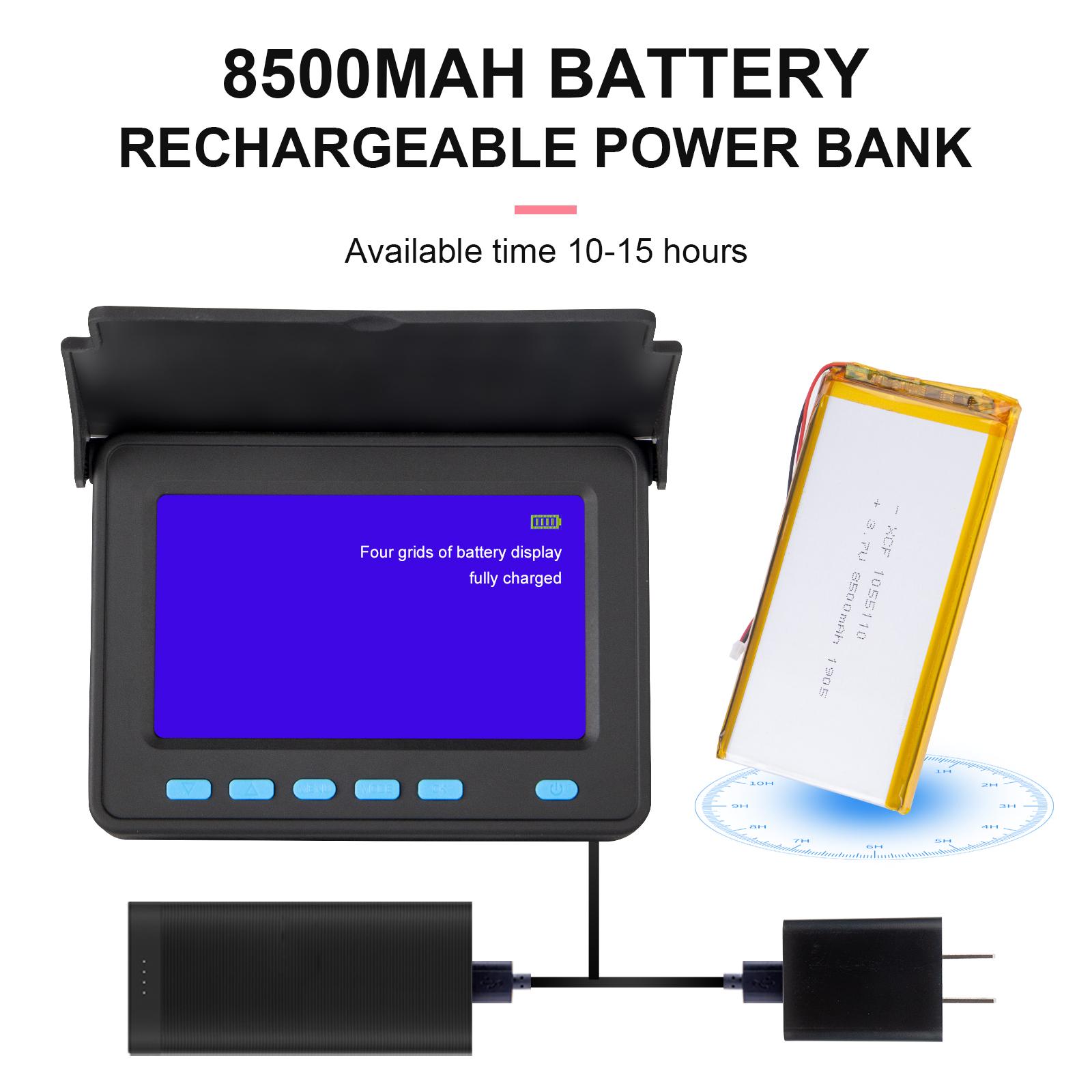 Kiểm Tra Đường Ống Camera Với Đầu Ghi Hình Thẻ FT 16GB,SYANSPAN Cống Thoát Nước Nội Soi Công Nghiệp IP68 Pin 8500MHA 10/20/30/50M