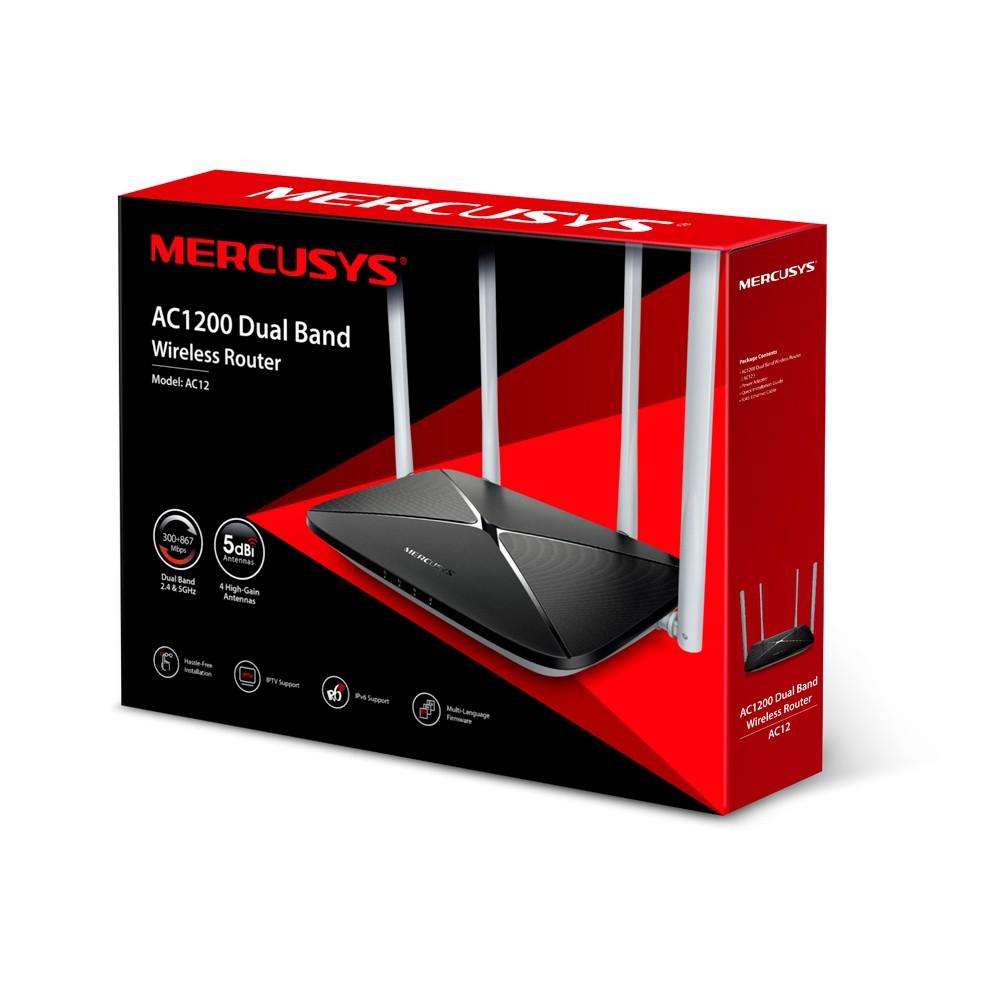 Bộ phát wifi Mercusys, router wifi băng tần kép AC1200 - cục phát wifi AC12 - Hàng chính hãng