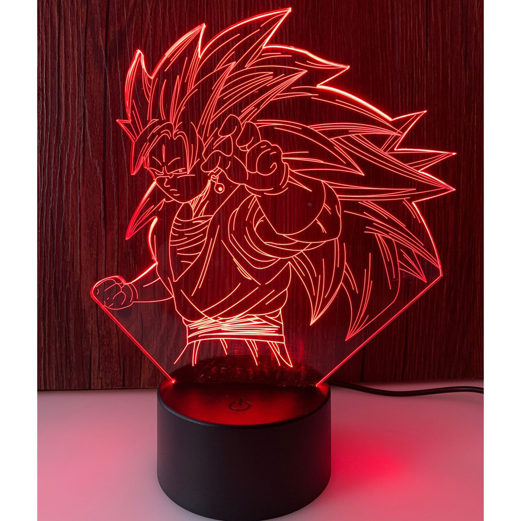 Đèn ngủ 3D songoku cảm ứng