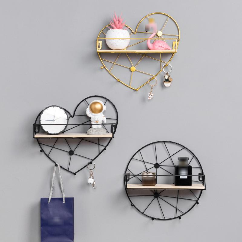 Sắt Phòng Tổ Chức Treo Tường Đựng Chìa Khóa Giá Treo Phòng Tắm Lưu Trữ Đồ Kệ Cho Gia Đình Và Vật Dụng Nhà Bếp Đựng Mỹ Phẩm Có Giá Để Đồ
