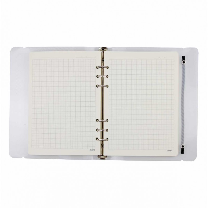 Sổ Binder A5 (bìa còng 6 lỗ + 100 tờ giấy caro định lượng 120gms màu kem)