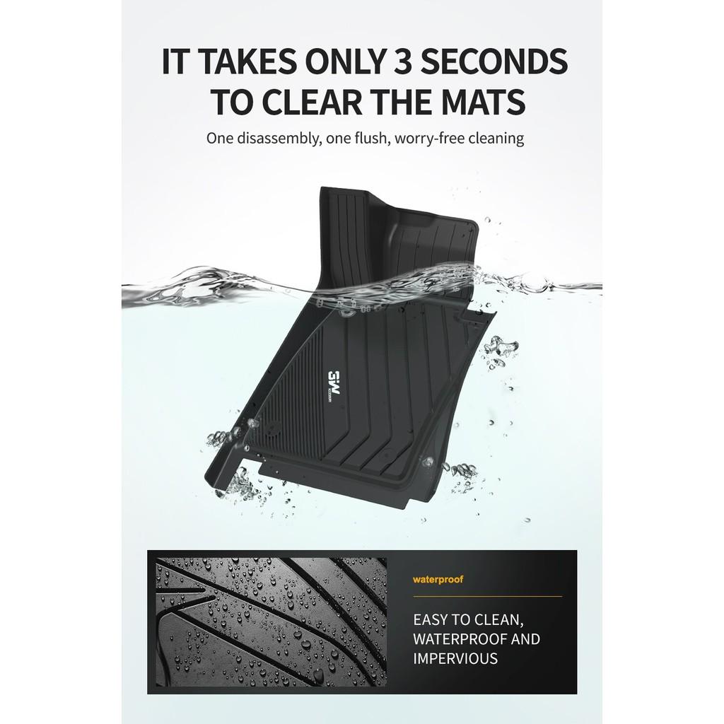 Thảm lót sàn ô tô BMW X5 Chất liệu TPE cao cấp, thiết kế sang trọng tinh xảo thương hiệu Macsim 3w