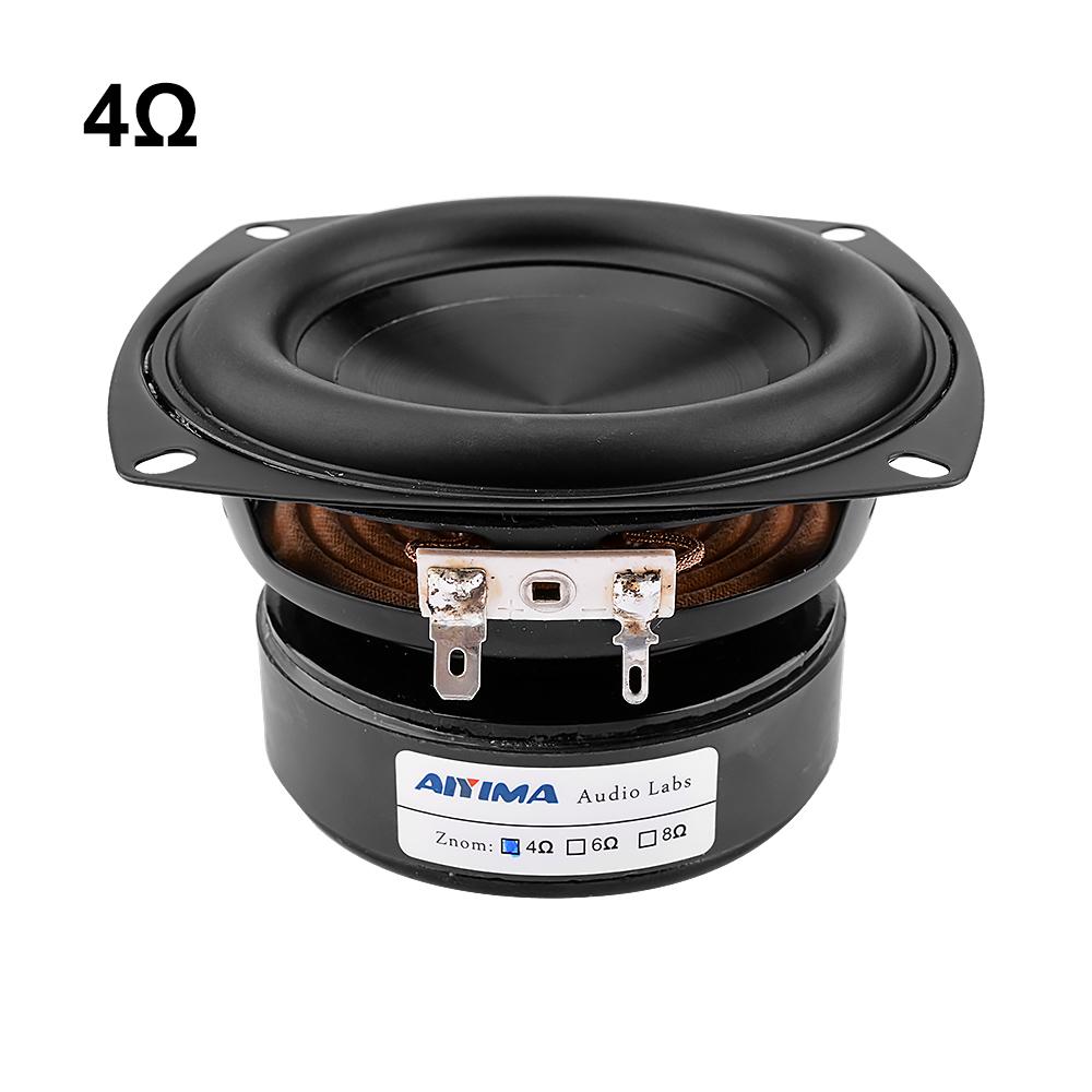 Aiyima 1 4 Inch Loa Trầm Âm Thanh Loa Chống Nước Bass Âm Thanh Hifi Âm Nhạc Loa Siêu Trầm Altavoz 4 8 Ohm 100W Rạp Hát Tại Nhà Loa Color: 8 ohm Square