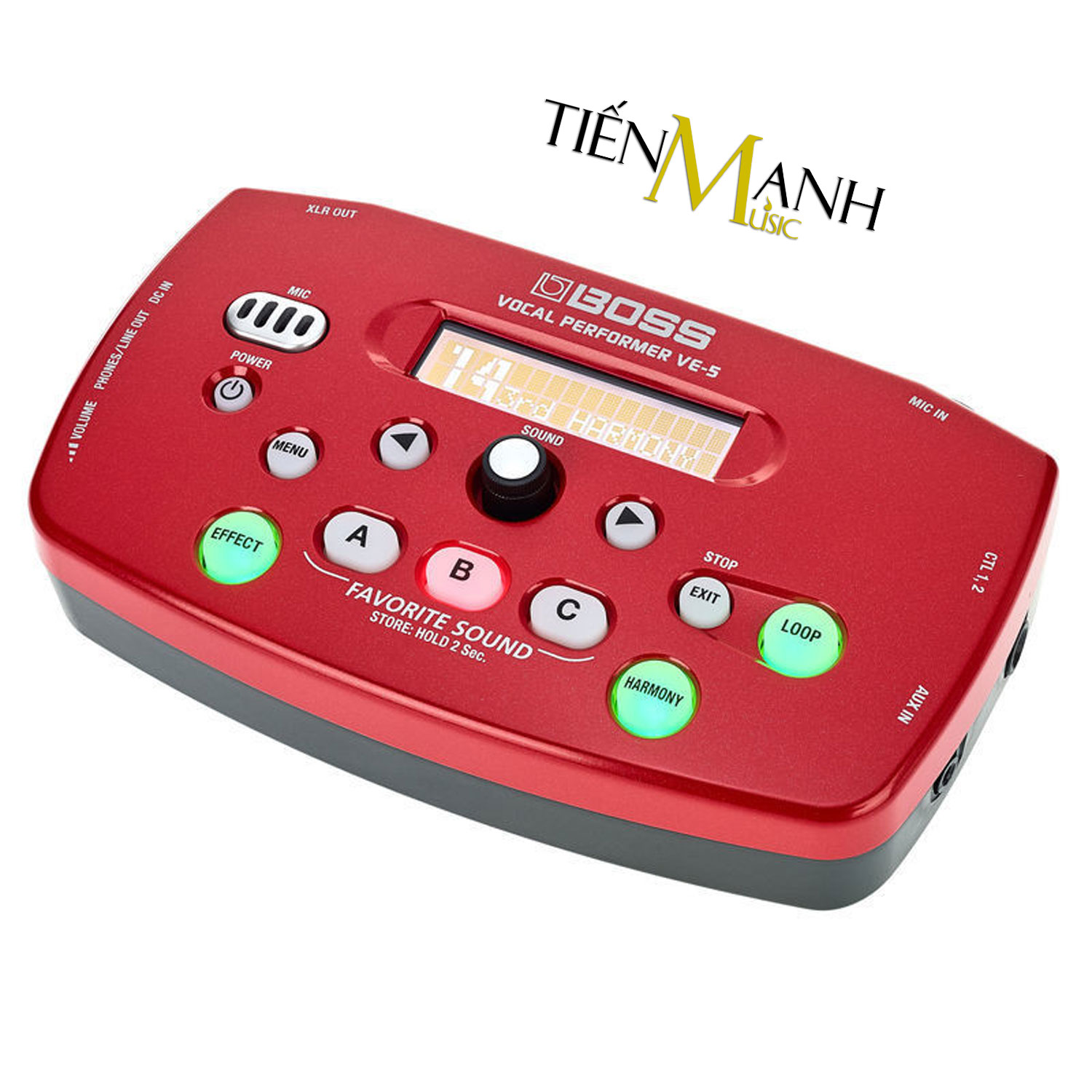 Boss VE-5 Vocal Performer Tạo tiếng Bè, Vang vọng và chỉnh Tone, Giọng cho Ca sỹ - Bàn đạp Phơ Guitar Reverb and Delay Effects Processor Singer VE5 Hàng Chính Hãng - Kèm Móng Gẩy DreamMaker