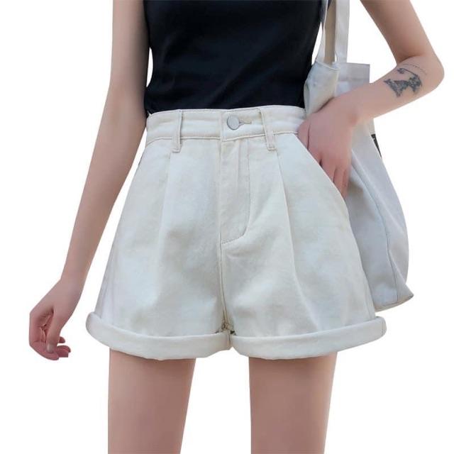 Quần short gập gấu