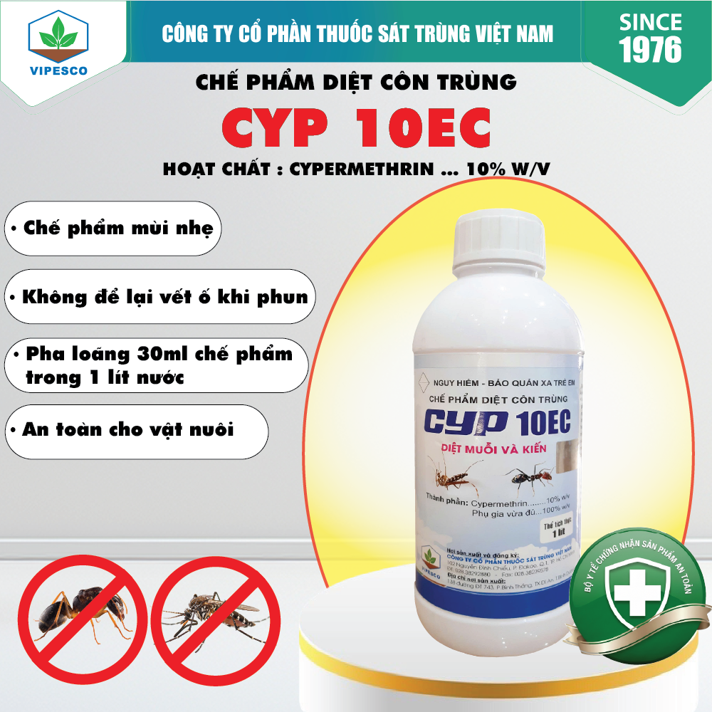 CYP 10EC (1 lít) - DIỆT TRỪ MUỖI, KIẾN