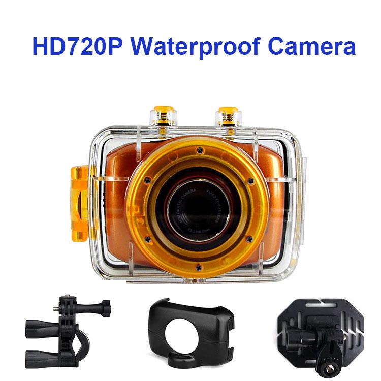 Camera thể thao mini chống nước di động Winait Camera xe hơi HD 720P 1.77" Màn hình LCD