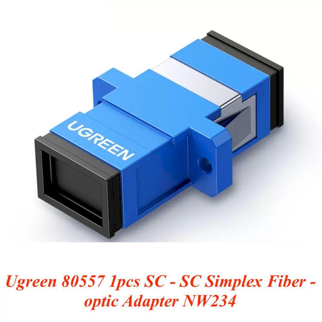 Ugreen UG80557NW234TK 1pcs SC - SC Simplex Fiber Bộ chuyển đổi quang - HÀNG CHÍNH HÃNG