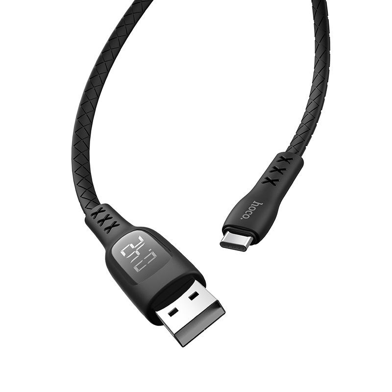 Dây cáp sạc USB Type-C Hoco s6 , Tích hợp màn hình LCD chính hãng