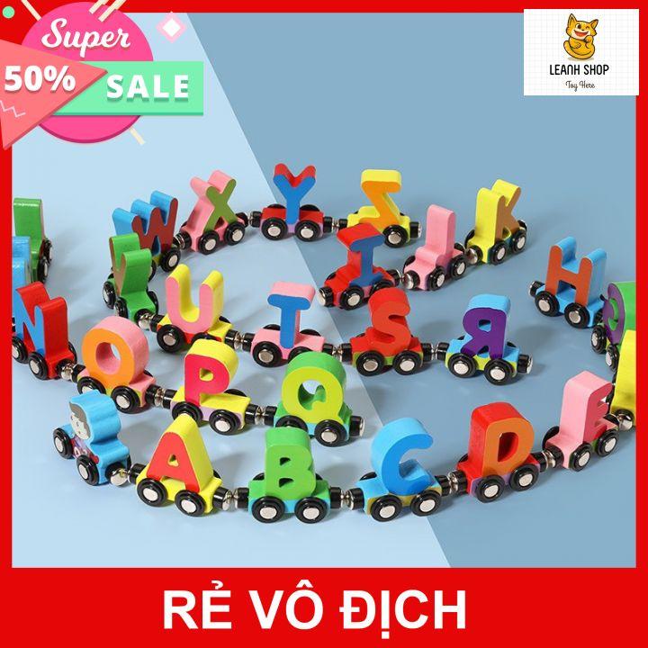 Đồ Chơi Đoàn Tàu Nam Châm Từ Tính Chữ Cái & Số Đếm, Đồ chơi giáo dục sớm cho bé