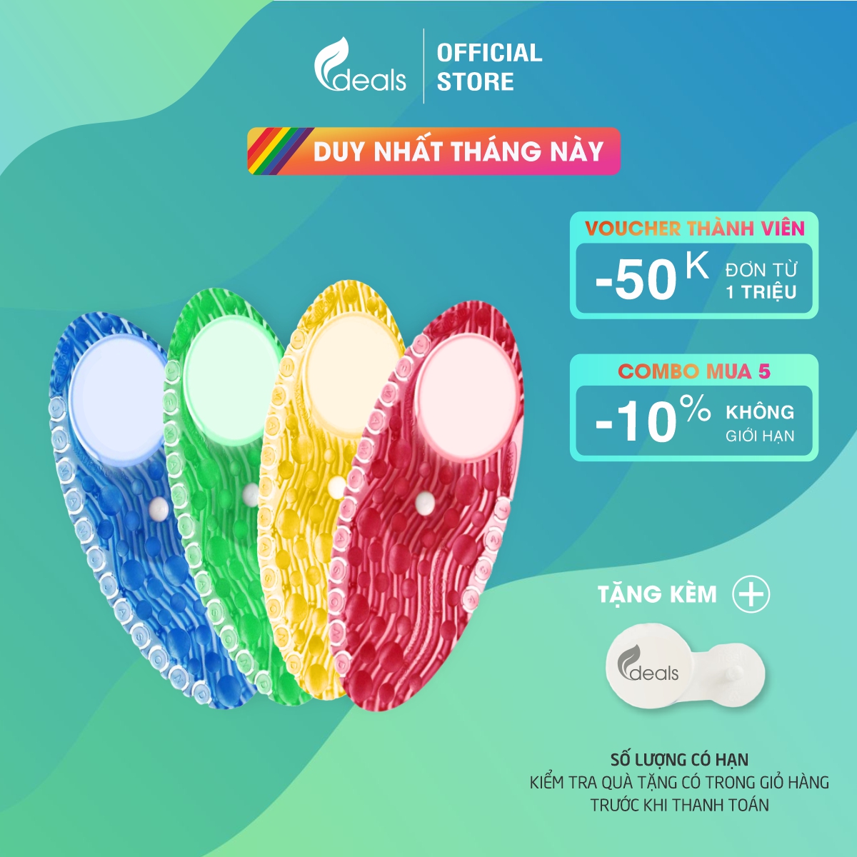 Sáp thơm khử mùi đa năng ECODEALS Curve Fresher – Tòa nhà, khách sạn, phòng gym, sân bay, rạp phim – Hương Kiwi Xanh lá