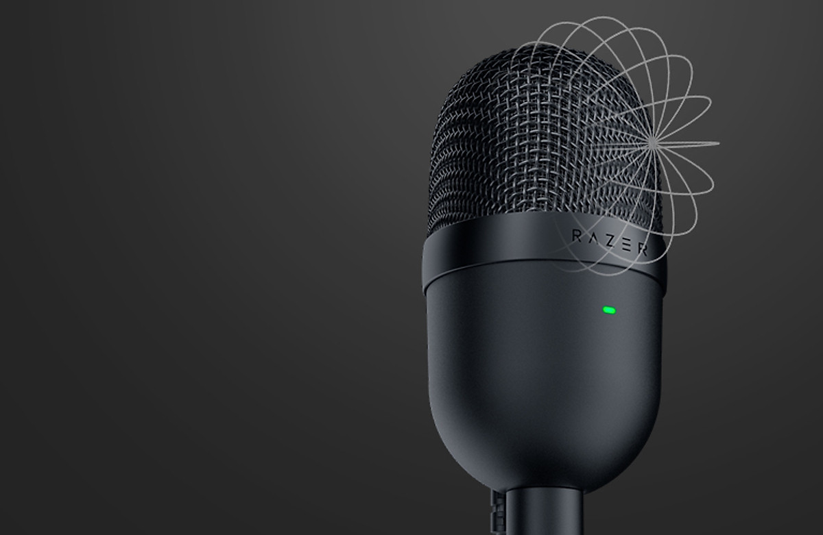 Micro - Mic Thu Âm Cao Cấp CV  Razer Seiren Mini Chống ồn, livestream, Hát Karaoke, quay video, ghi âm, Vlog, Chơi game, Học Online trò chuyện qua Zoom Tương thích máy tính để bàn, Laptop, MAC - Hàng chính hãng