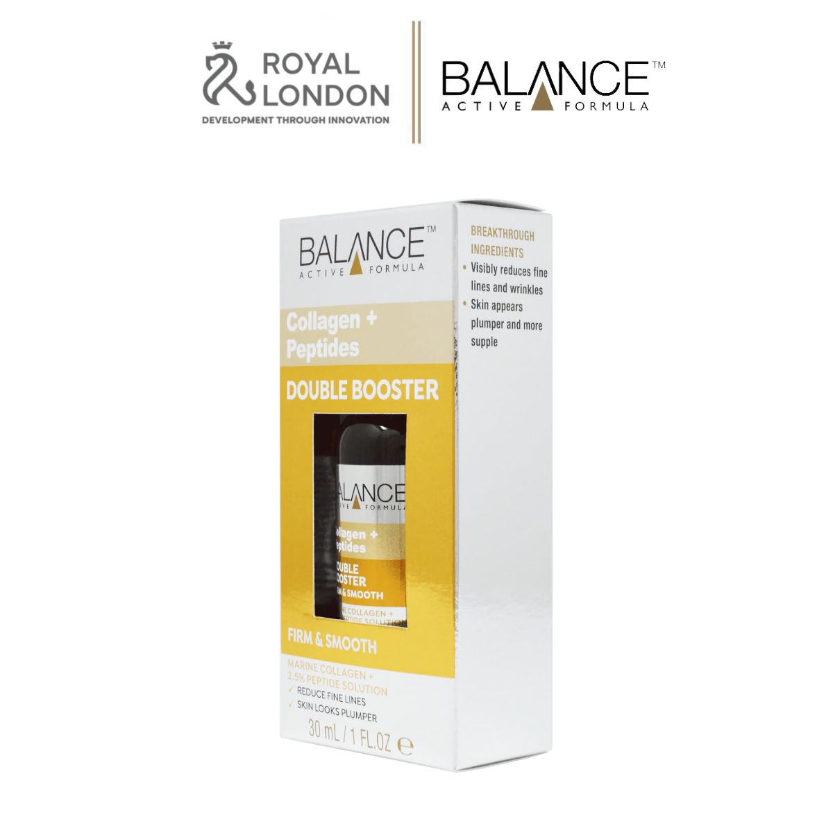 Tinh chất Balance Active Formula Collagen + Peptides Double Booster 30ml