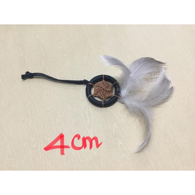 MẪU.3dreamcatcher treo trang trí, làm móc khóa - mẫu shop đan phối 2 màu
