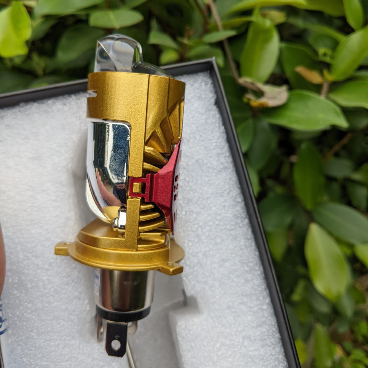 Đèn pha LED xe máy ô tô bi cầu MJ01 12v-80v 40W bản cải tiến có trợ pha LAZE siêu sáng lắp các xe hàng víp xem video, đồ chơi xe máy