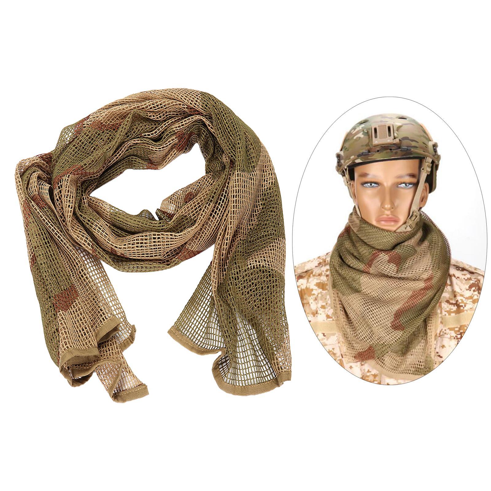 Camouflage Scarf Scarves Face Veil Mask Bandana Women Men for Hunting Outdoor Activities