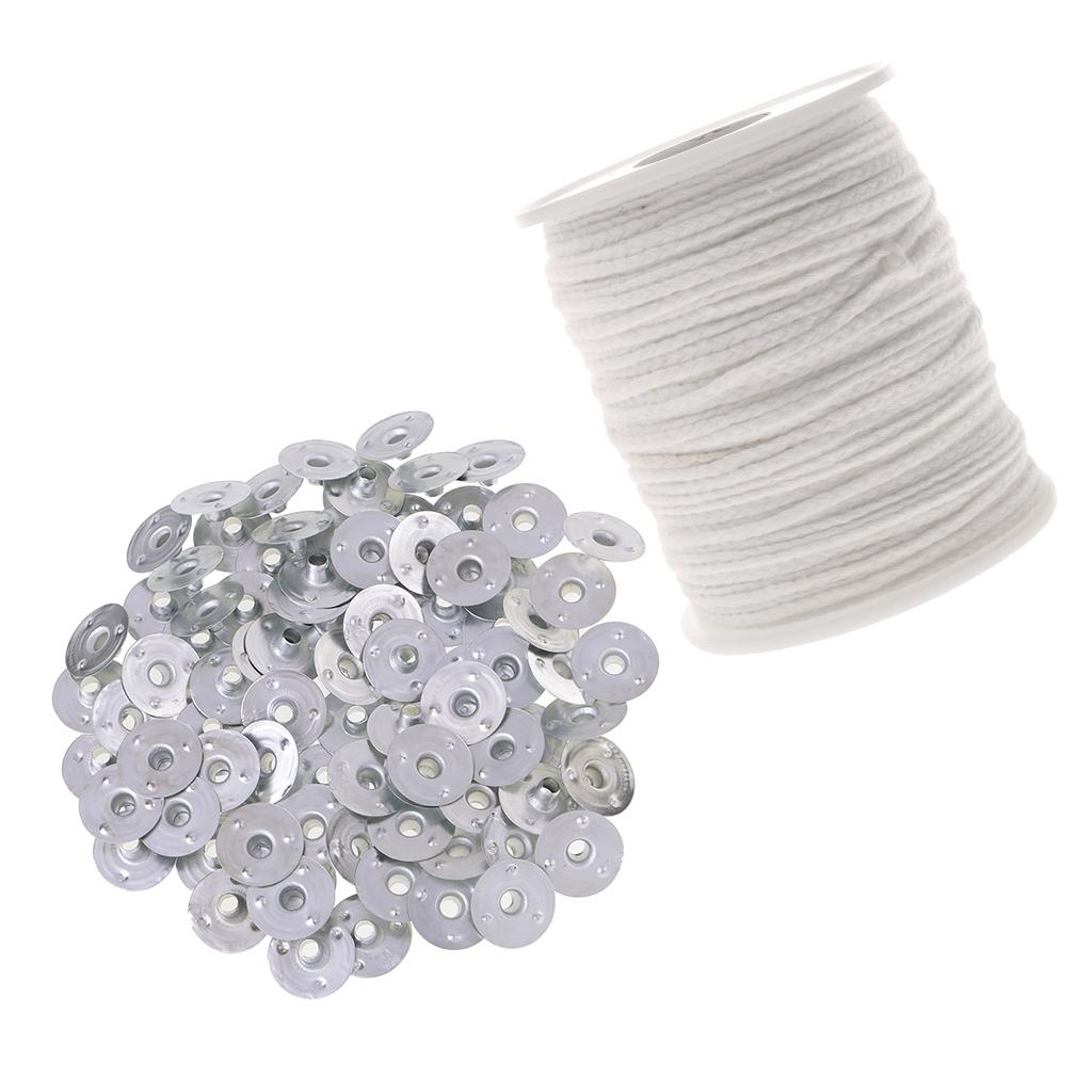 200 máy tính Nến Bấc Tab Sustainers Lõi Bông Cotton Cho Nến Làm DIY