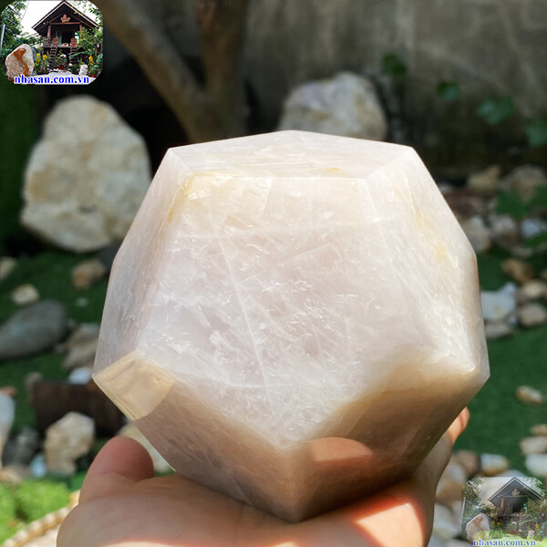 Quả cầu đá năng lượng 12 mặt NHA SAN QC1204 Quà tặng ý nghĩa cho mọi dịp – 1.3 Kg