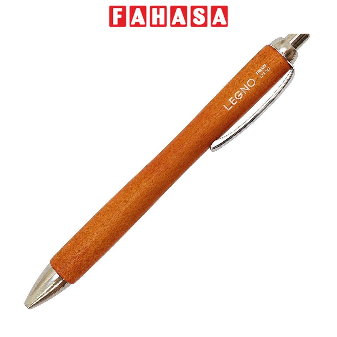 Bút Bi Ký Legno 0.7 mm - Pilot BLE-1SK-BN - Mực Đen - Thân Gỗ Nâu Kèm Hộp Ngũ Hành Và Túi