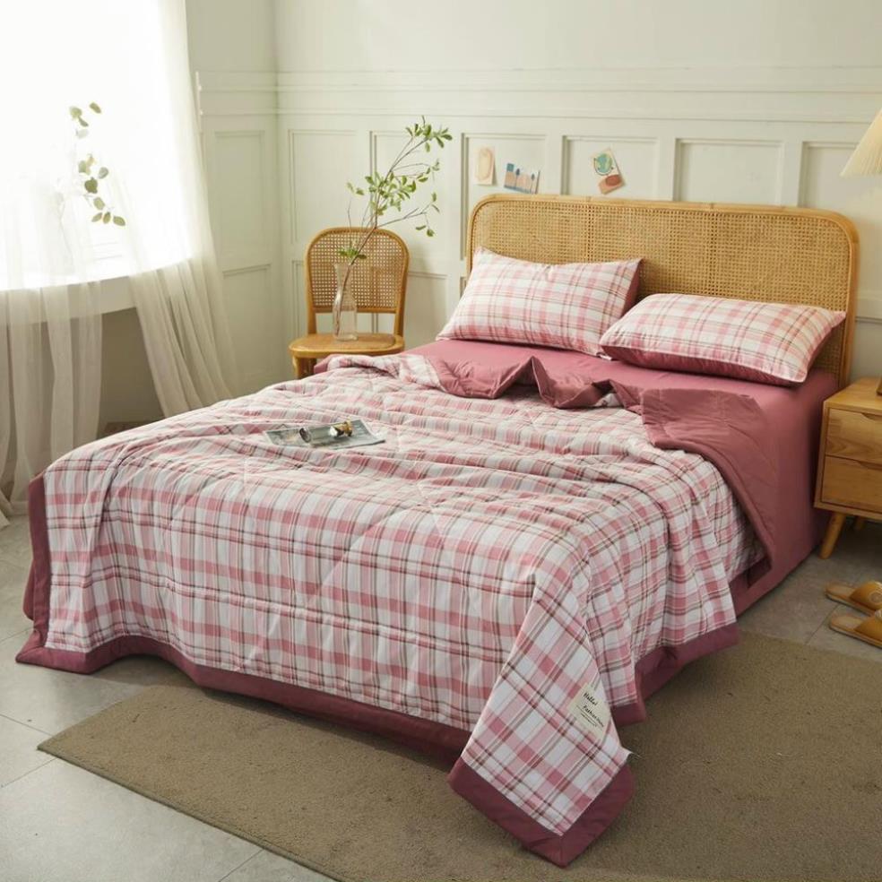 Bộ chăn ga gối Chần Bông Cotton TC đủ size giường nệm từ 1m2 đến 2m*2m2