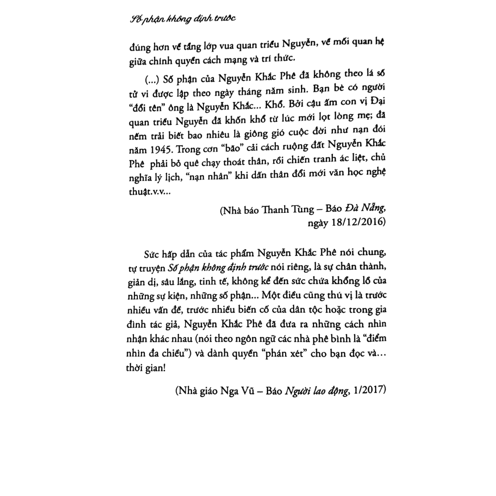 Số Phận Không Định Trước