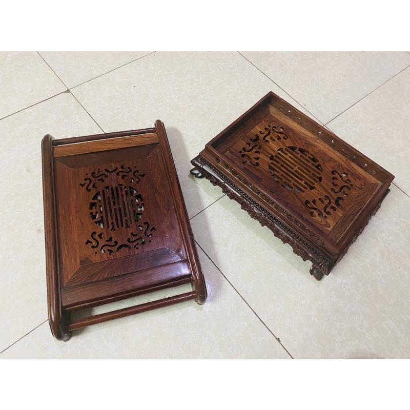 Khay trà gỗ cẩm sang trọng