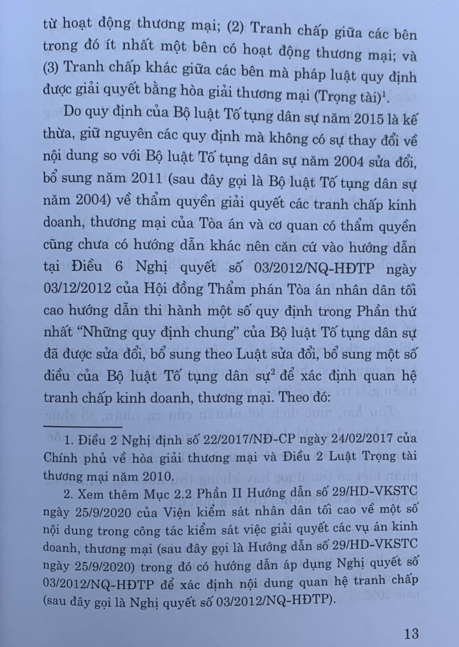 Giải quyết tranh chấp kinh doanh, thương mại- phát hiện vi phạm và kinh nghiệm phòng ngừa