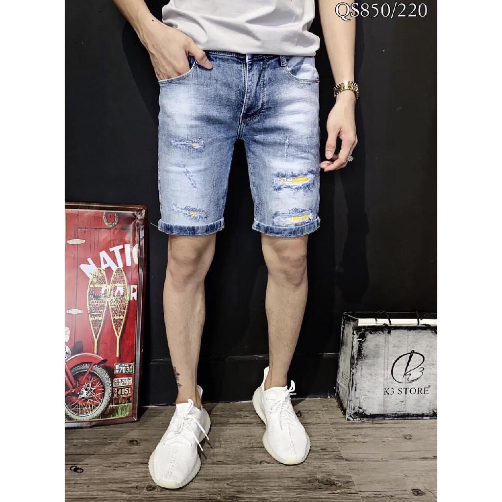 QUẦN SHORT NAM QUẦN SHORT JEAN NAM CO GIÃN MẪU MỚI TRẺ ĐẸP CÁ TÍNH 255