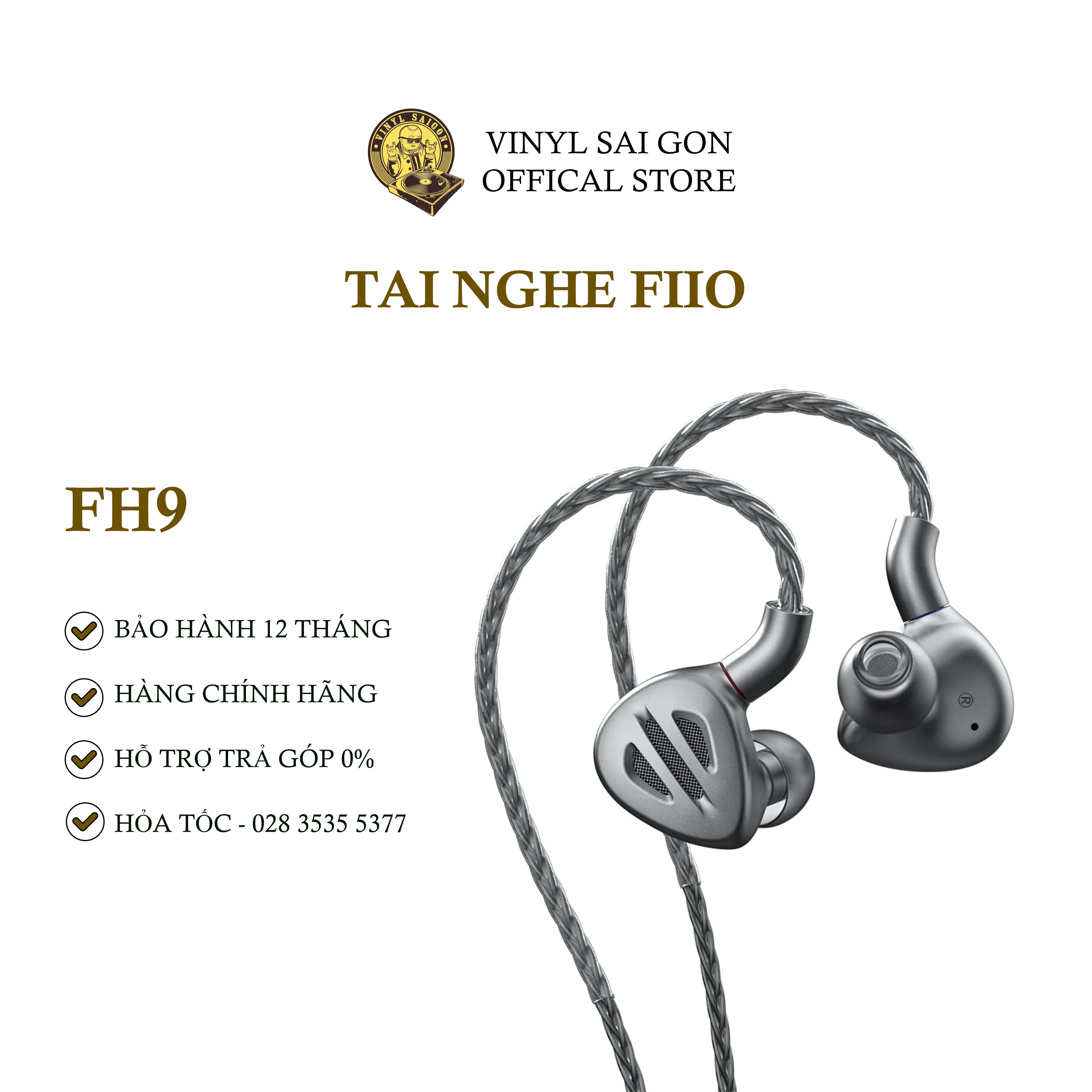 Tai Nghe Nhét Tai Có Dây FiiO FH9 - Hàng Nhập Khẩu