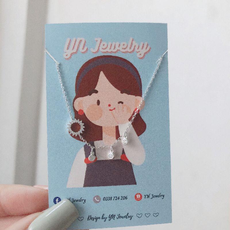 Lắc tay bạc đính đá cao cấp  YN JEWELRY SL