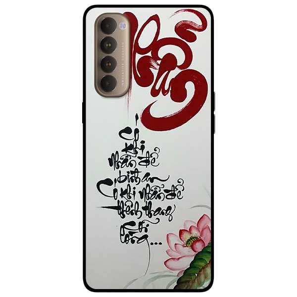 Ốp lưng dành cho Oppo Reno 4 Pro mẫu Thư Pháp NHẪN