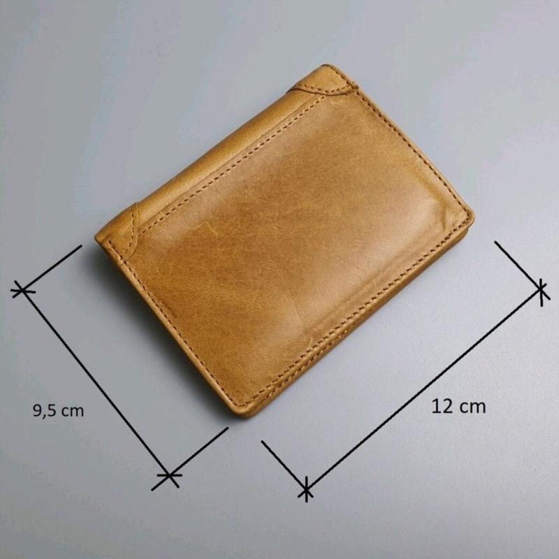 Ví Đứng Da Bò Bò Cao Cấp,Bóp Da Nam Nhỏ Gọn Sang Trọng Bảo Hành 12 Tháng Kèm Hộp Đựng