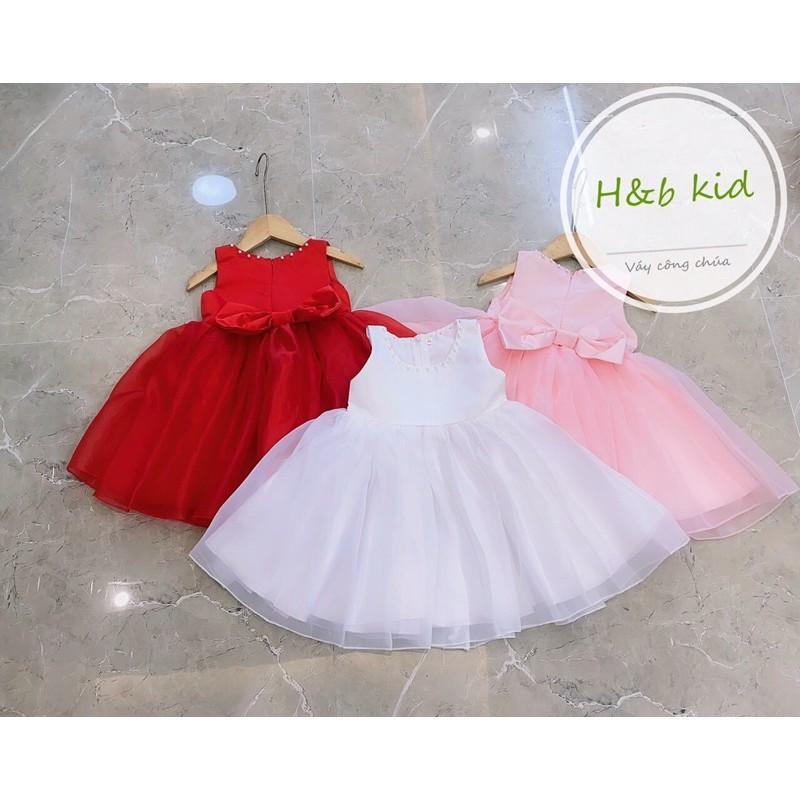 Váy công chúa đỏ cho bé/ Váy công chúa hồng xinh cho bé/ Váy đỏ Tết cho bé