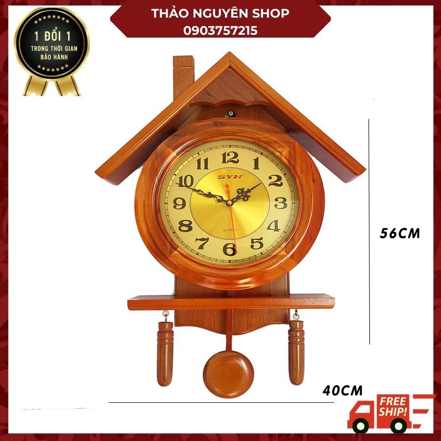 Đồng hồ treo tường gỗ thật 100% cao cấp bảo hành 12 tháng đổi mới