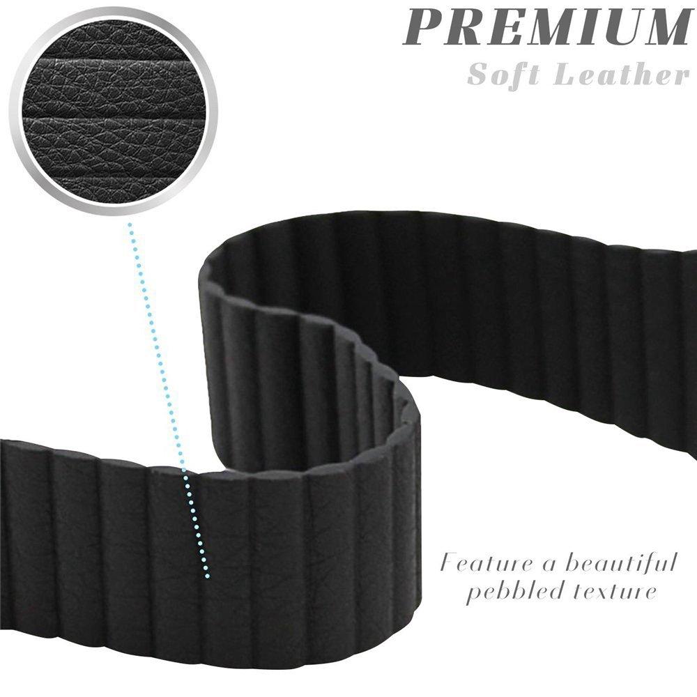 Dây đeo bằng da có nam châm dành cho đồng hồ thông minh Ticwatch Pro E2 S2 GTX