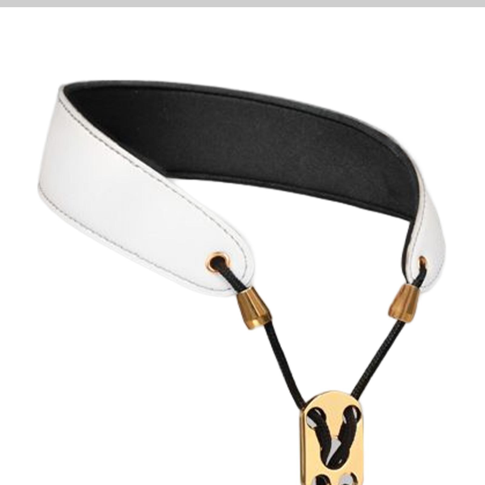 Saxophone Neck Strap Alto Sax Bass Clarinet Tenor White