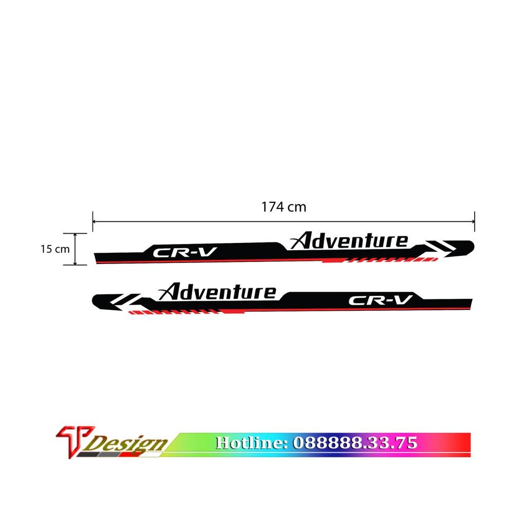 Tem xe ô tô phong cách TRD - xe 7 chỗ, tem dán sườn xe TRD WRAP4 KT 174x15cm