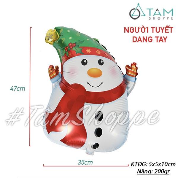 Bóng nhôm trang trí Noel 6 kiểu C40-60cm