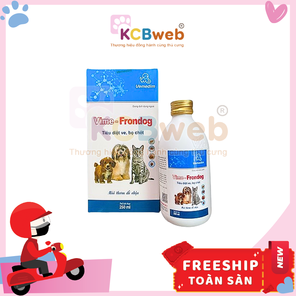 Dung dịch xịt bên ngoài ve, rận, bọ chét cho thú cưng