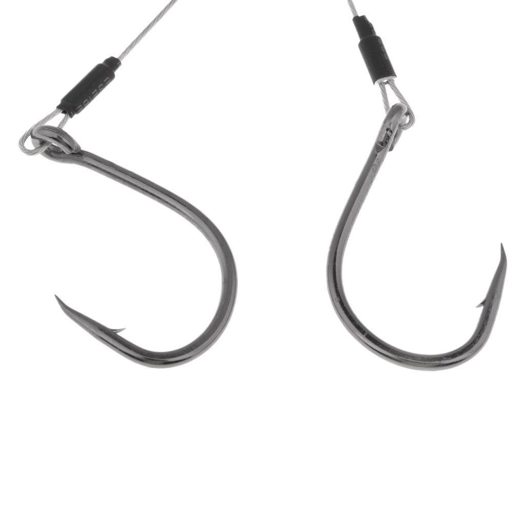 Dual Assist Hooks Double Jigging Fishing Hooks Saltwater Sea Fishing Hooks