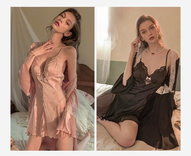 Đầm Ngủ Ren Nữ Trong Suốt - B.Lingerie