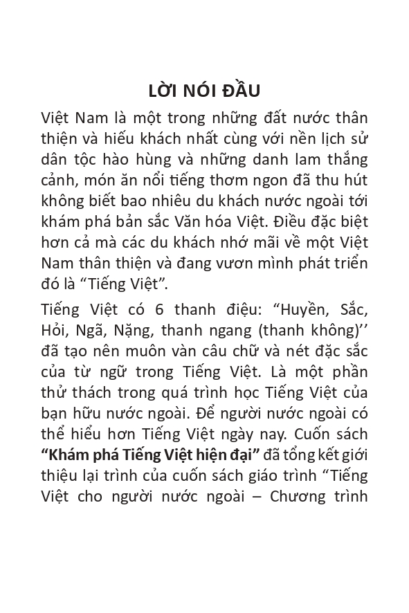 Khám phá Tiếng Việt hiện đại