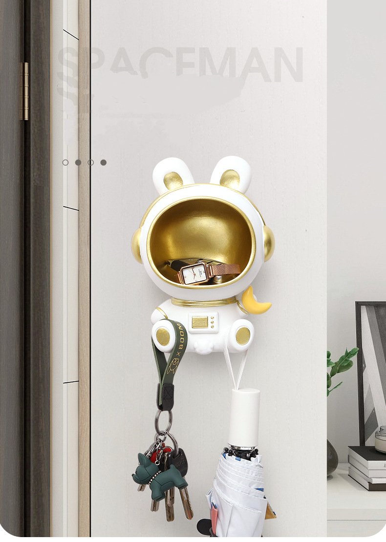 TƯỢNG MÈO PHI HÀNH GIA TREO ĐỒ SPACEMAN GIỮ ĐỒ TRANG TRÍ NHÀ CỬA