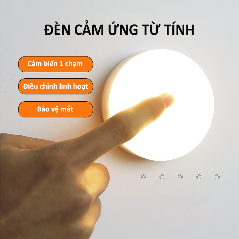 Đèn Led Cảm Ứng Thân Nhiệt để đầu giường hoặc tủ uần áo , vỗ nhẹ để mở đèn- K1651