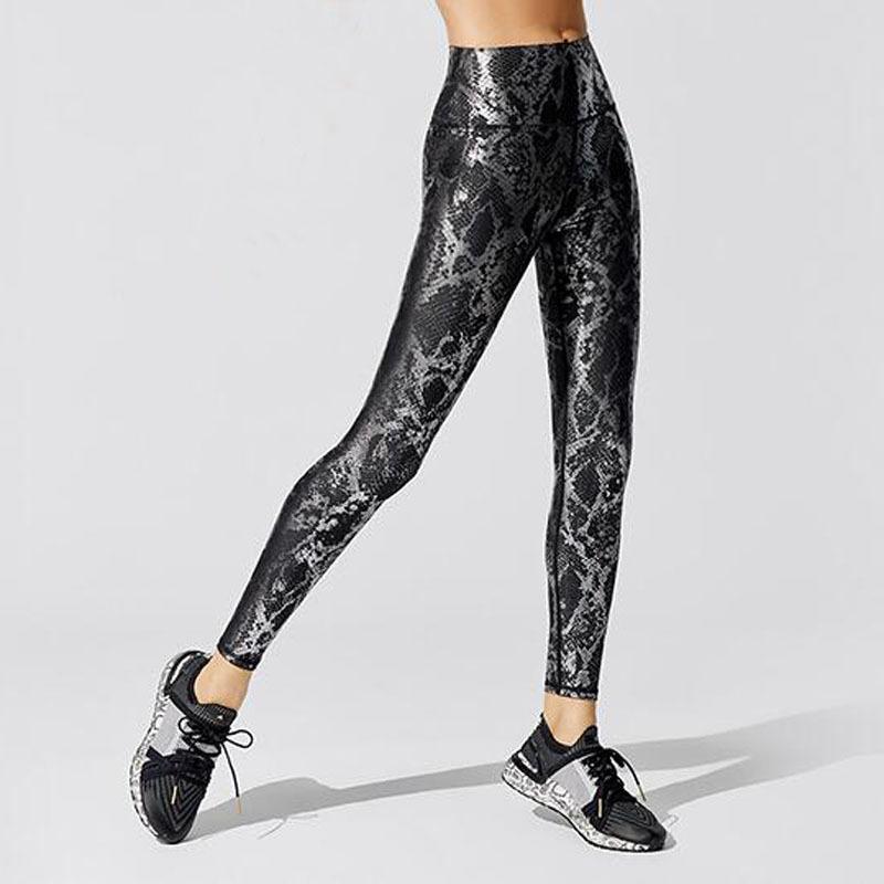 GXQIL Loài Rắn In Quần Legging Thể Dục Thể Thao Nữ Quần Tập Luyện Quần Áo Thể Thao Cao Cấp Quần Tập Yoga Nữ Tập Gym Quần Legging