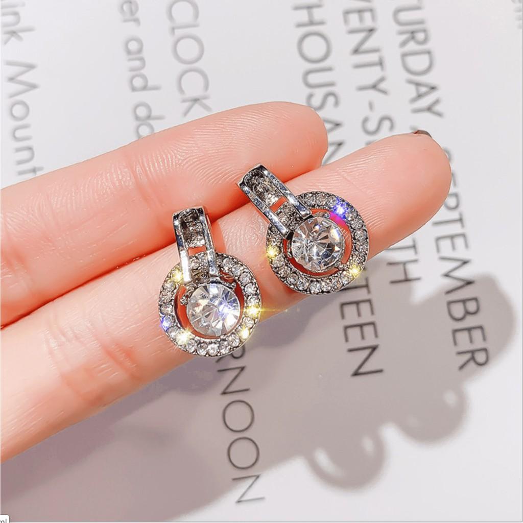Khuyên Tai/Bông Tai Bạch Kim, Bạc S925 Phong Cách Hàn Quốc Thời Trang Nhiều Mẫu Mã Đẹp Lung Linh