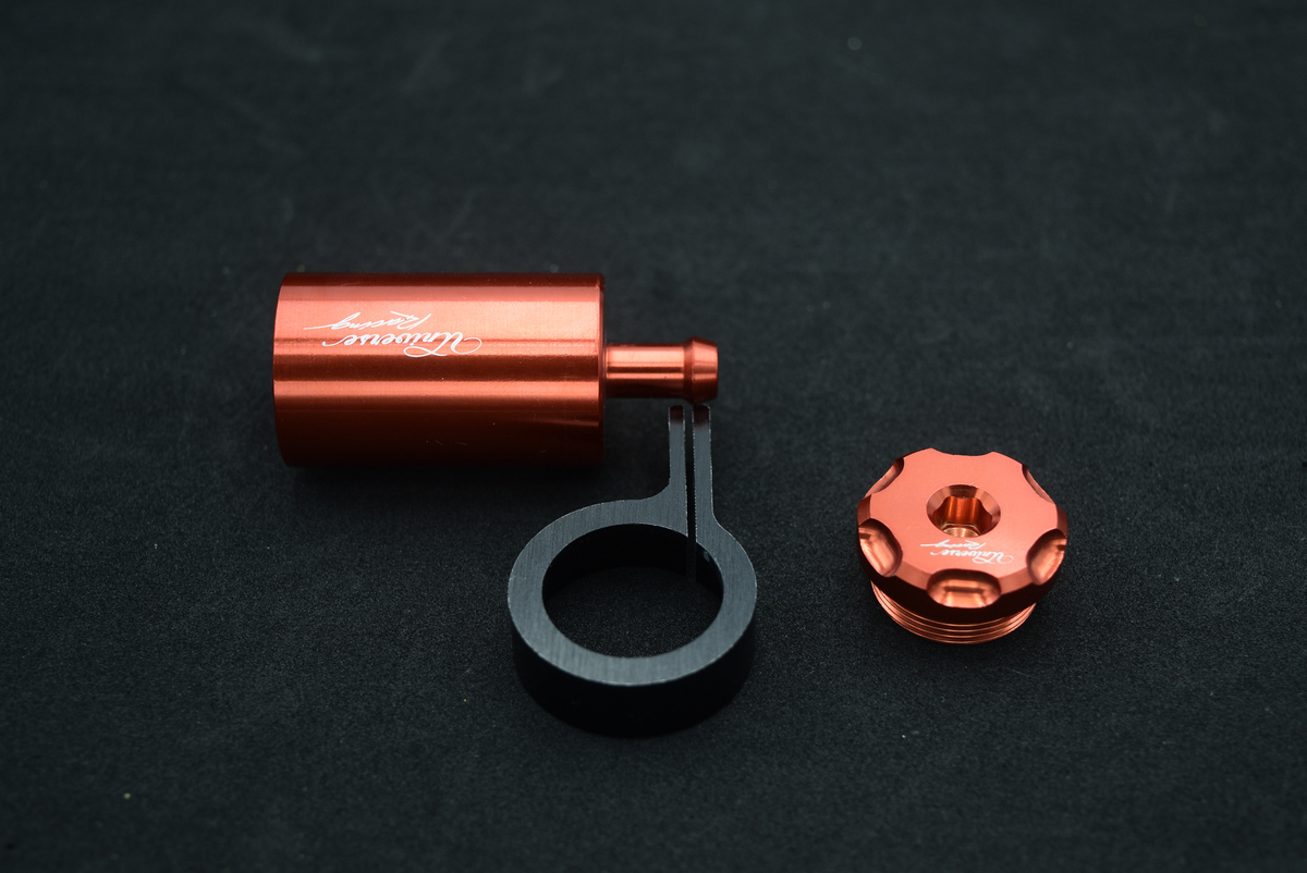 Bình dầu thắng đĩa xe máy, bình dầu nhôm nguyên khối CNC