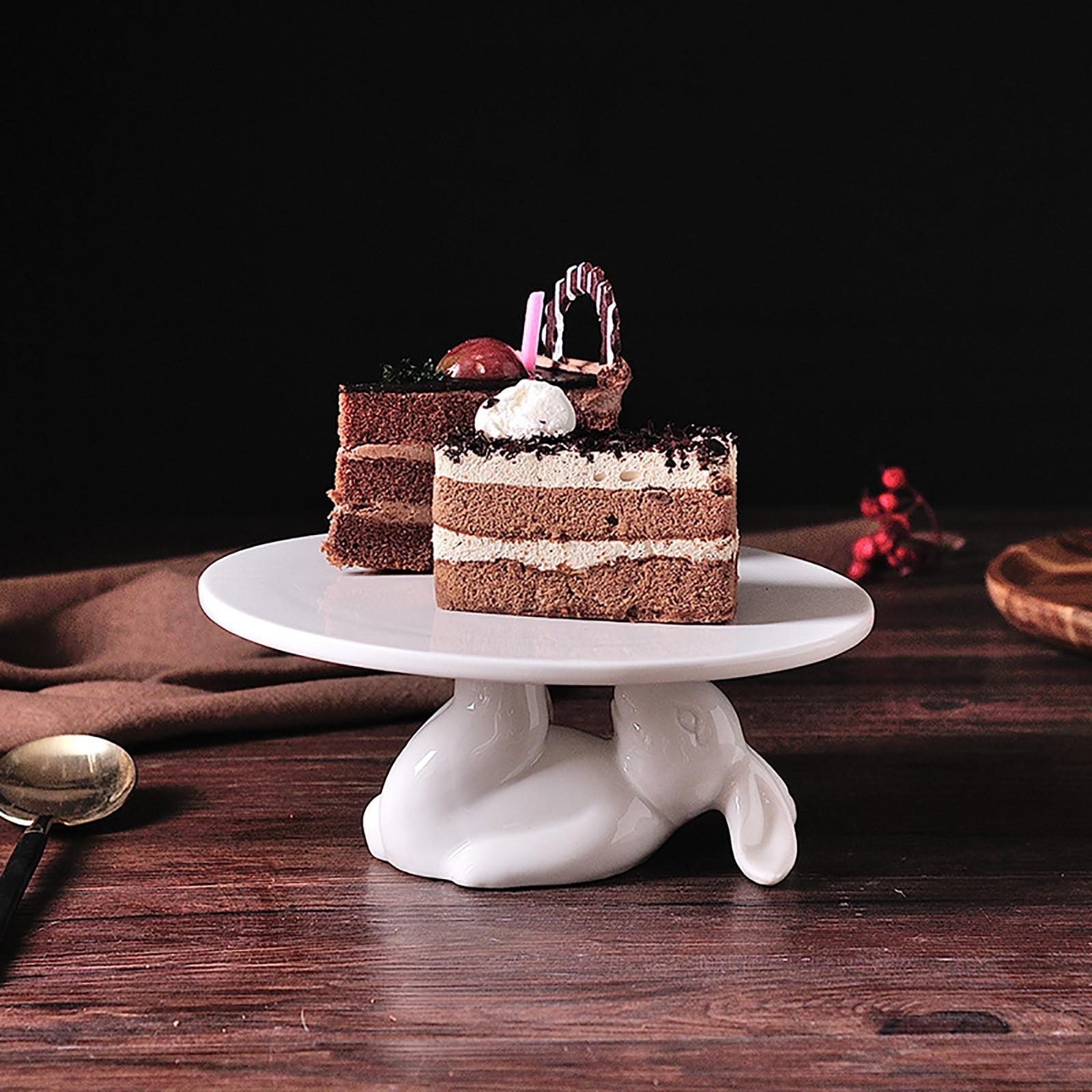 Ceramic Cake Stand Cupcake Display Tray Desktop for Home Decorating Tools