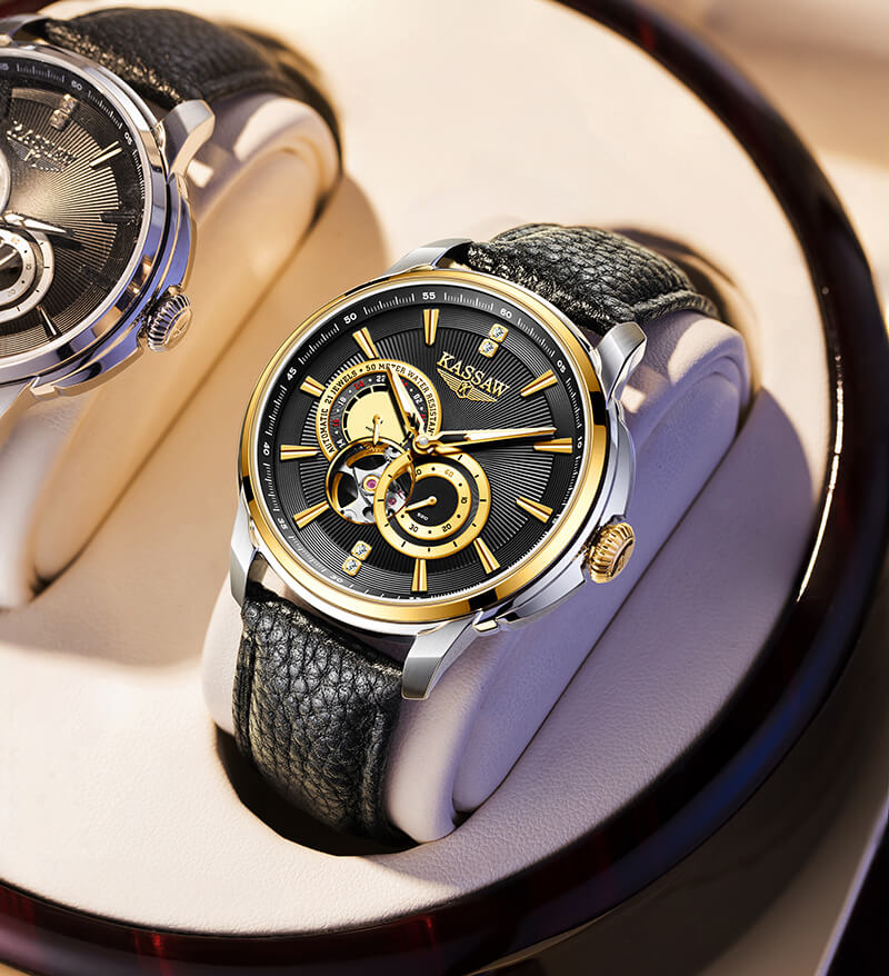 Đồng hồ nam chính hãng KASSAW K978-3 Kính sapphire ,chống xước ,Chống nước 50m ,Bảo hành 24 tháng,Máy cơ (Automatic),dây thép không gỉ